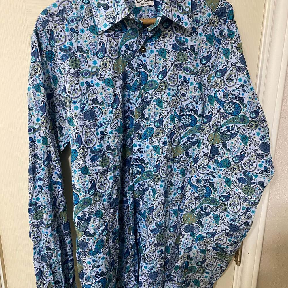 Men’s Long Sleeve Shirt “Robert Bowden” Size Large
